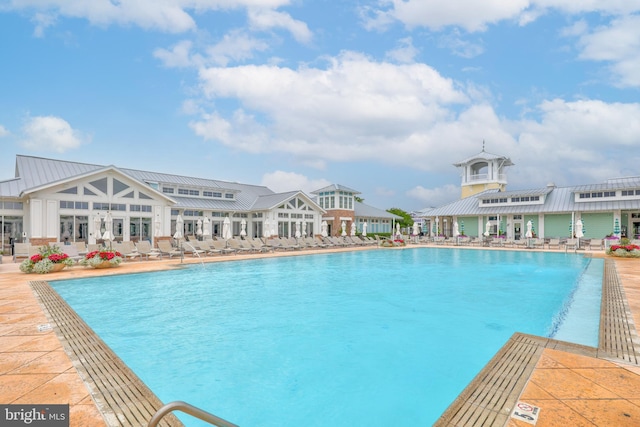 pool featuring a patio