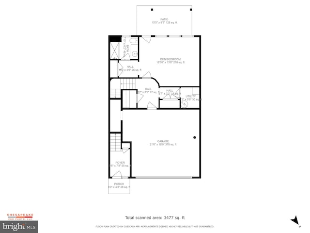 2804 Persimmon Pl Unit D3, Cambridge, MD 21613 - floor plan