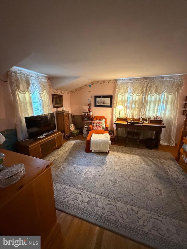 2703 Branch Pike, Cinnaminson, NJ 08077 - bedroom with vaulted ceiling and wood finished floors