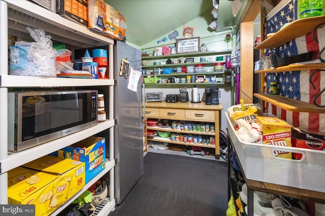 view of storage area