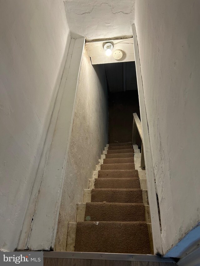 view of stairway
