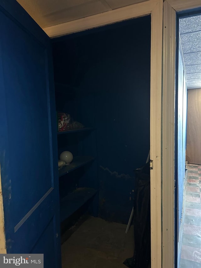 view of storage room