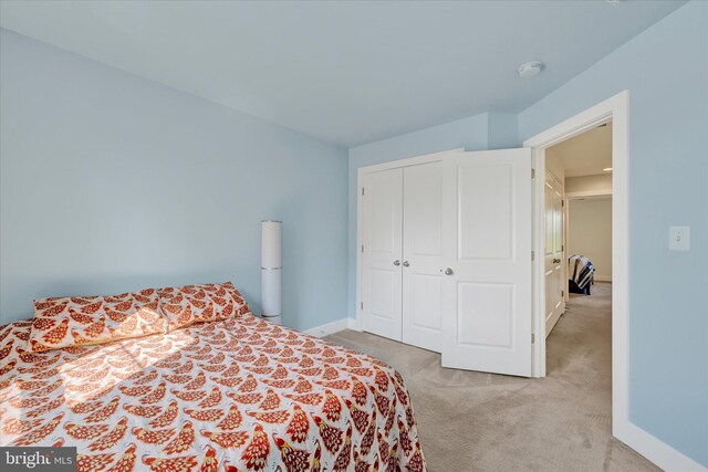 10031 Whitaker Way, Parkville, MD 21234 - carpeted bedroom featuring a closet and baseboards