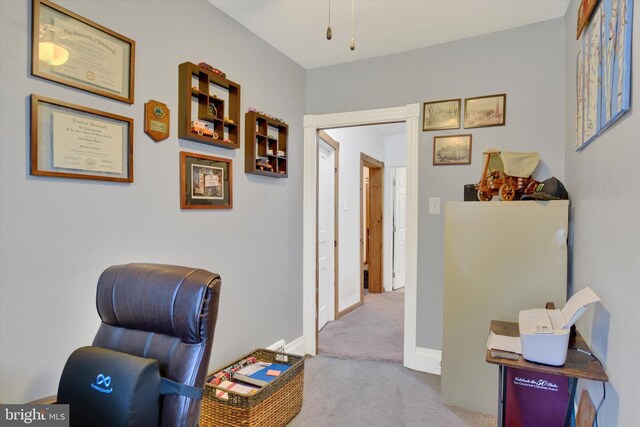 1205 Bridge St, New Cumberland, PA 17070 - home office featuring baseboards and carpet