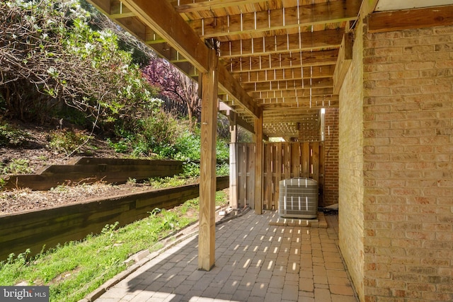 6038 Kelsey Ct, Falls Church, VA 22044 - view of patio / terrace featuring central air condition unit
