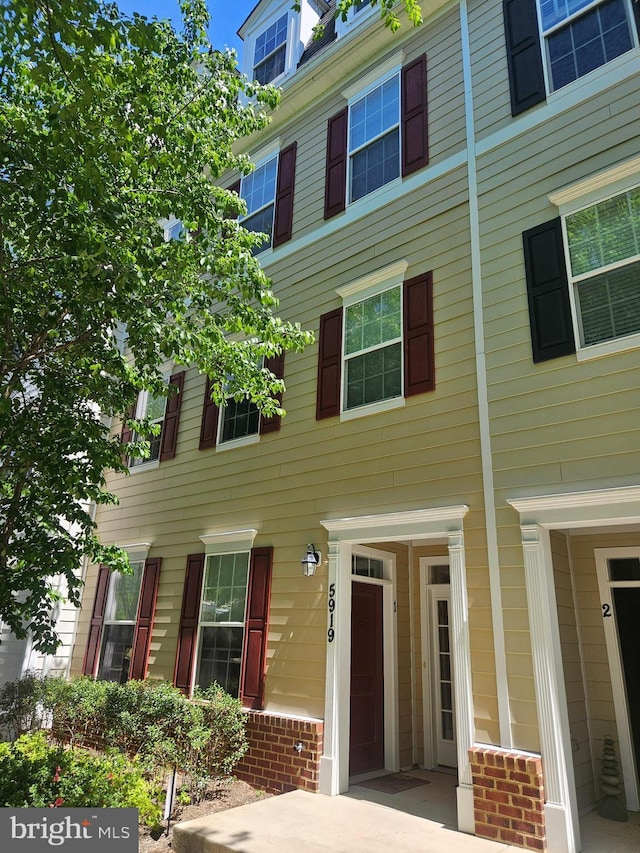 5919-2 Logans Way Unit 2, Ellicott City, MD 21043 - view of front of house with brick siding
