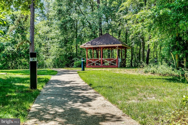 6 Finchley Ct, Southampton, NJ 08088 - view of community with a gazebo and a view of trees