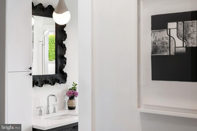 bathroom featuring vanity