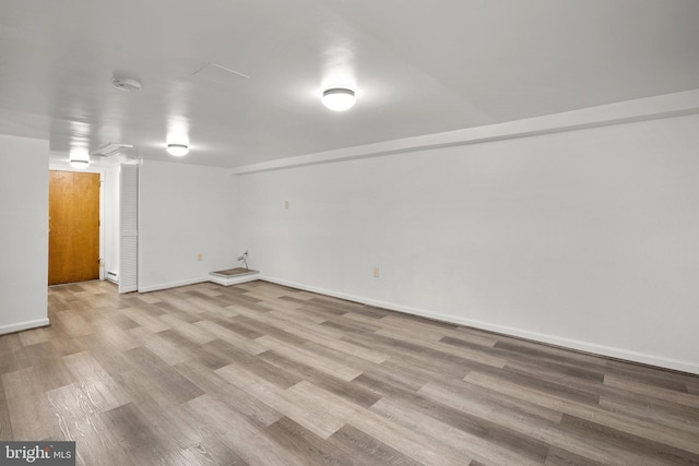 560 25th Pl NE, Washington, DC 20002 - finished below grade area featuring light wood-style floors and baseboards