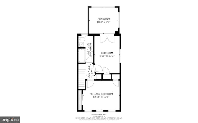 560 25th Pl NE, Washington, DC 20002 - floor plan