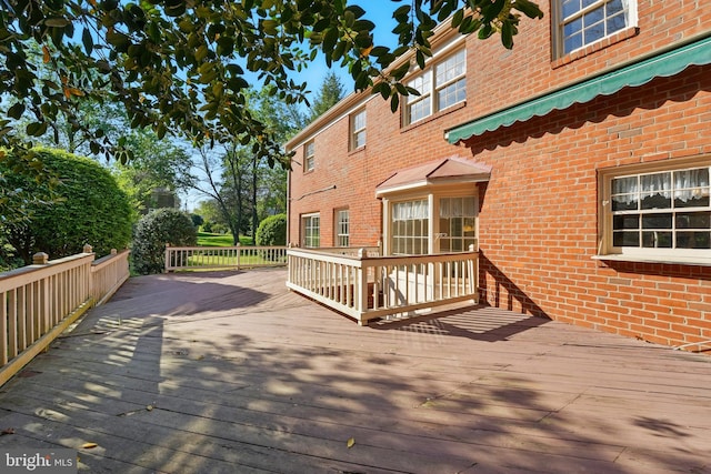 view of deck