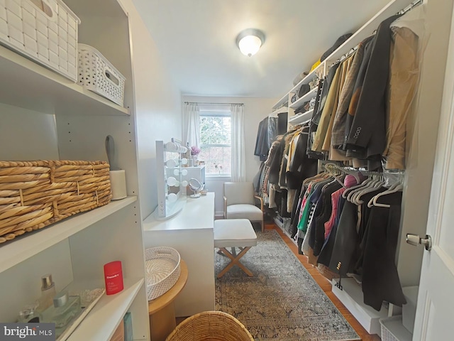 2710 N 47th St, Philadelphia, PA 19131 - spacious closet featuring wood finished floors