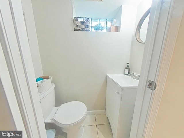 2710 N 47th St, Philadelphia, PA 19131 - bathroom with vanity, tile patterned flooring, toilet, and baseboards