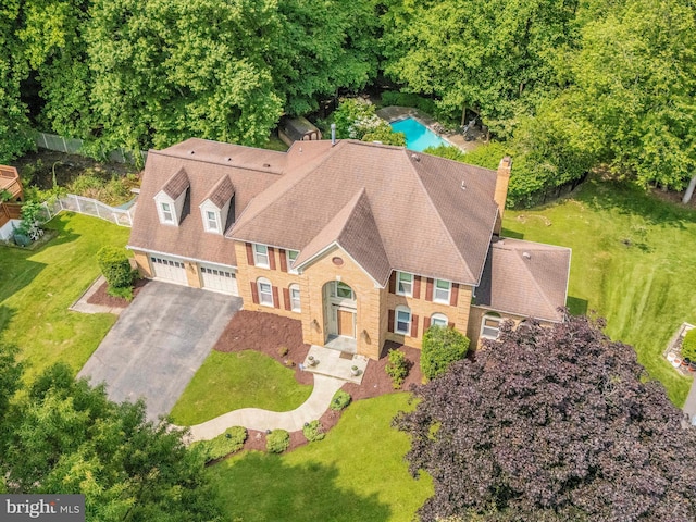 608 Silverstone Ct, Silver Spring, MD 20905 - view from above of property with a pool