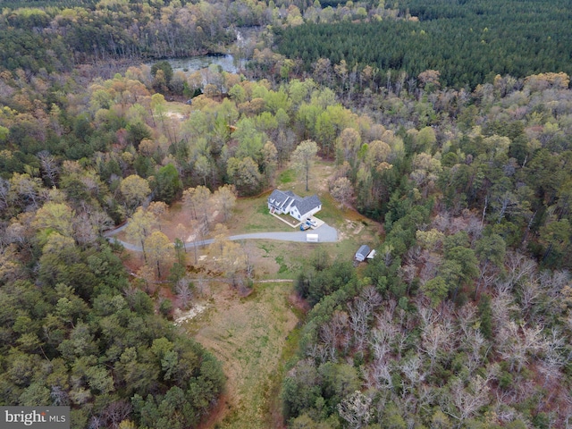 aerial view with a view of trees