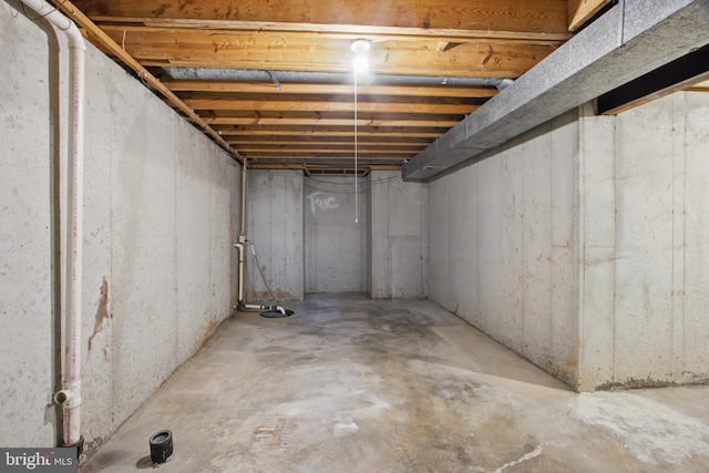 5694 Singletree Dr, Frederick, MD 21703 - view of unfinished basement
