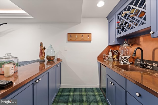 indoor bar with baseboards