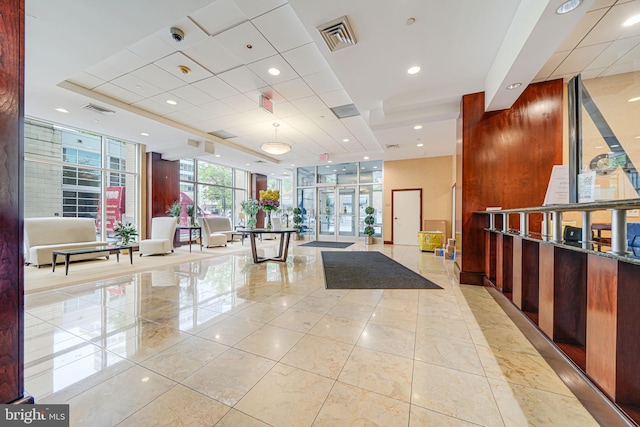 common area featuring visible vents