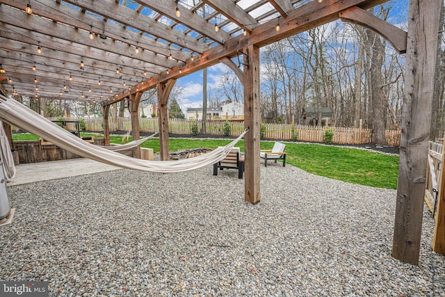 6750 Stonehurst Ct, Warrenton, VA 20187 - view of patio featuring a pergola