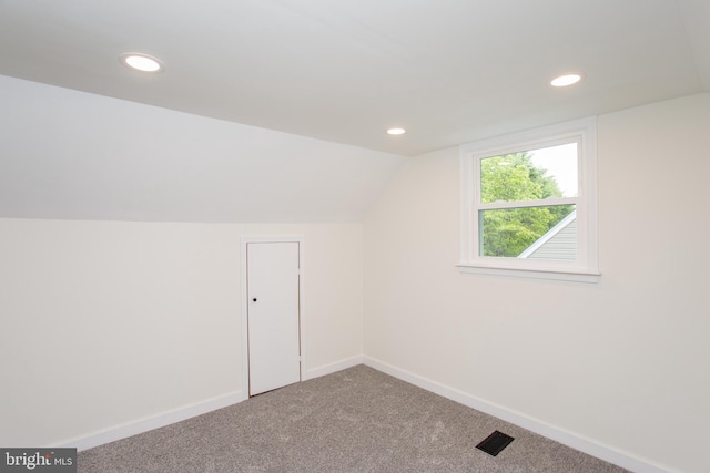 1102 Dolores Ln, Croydon, PA 19021 - bonus room with carpet floors, recessed lighting, vaulted ceiling, and baseboards