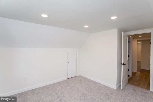1102 Dolores Ln, Croydon, PA 19021 - bonus room with carpet flooring, recessed lighting, baseboards, and lofted ceiling