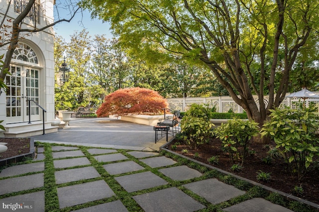 2838 Mcgill Ter NW, Washington, DC 20008 - view of patio featuring french doors
