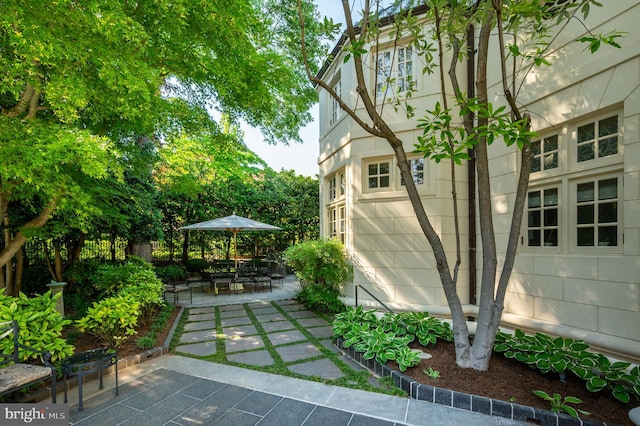 2838 Mcgill Ter NW, Washington, DC 20008 - view of yard featuring a patio area and outdoor dining area