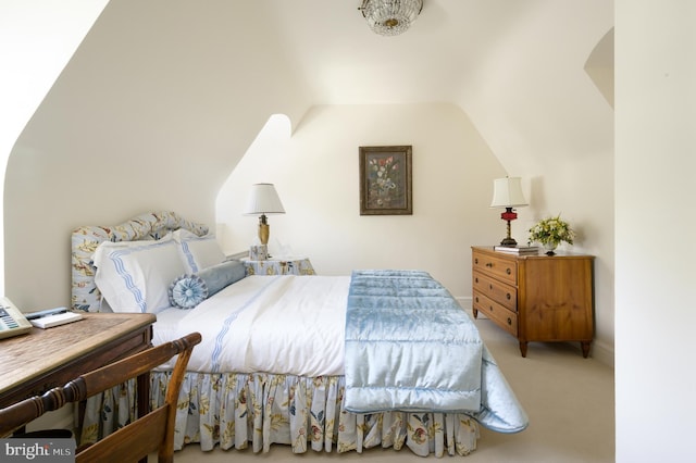 2838 Mcgill Ter NW, Washington, DC 20008 - bedroom featuring vaulted ceiling and carpet floors