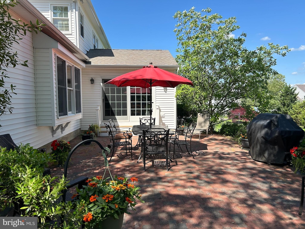 view of patio / terrace featuring area for grilling