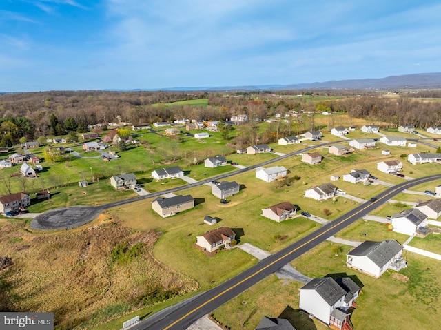 drone / aerial view featuring a residential view