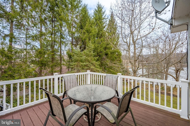 1909 Marsh Hill Rd, Mc Henry, MD 21541 - wooden deck with outdoor dining space