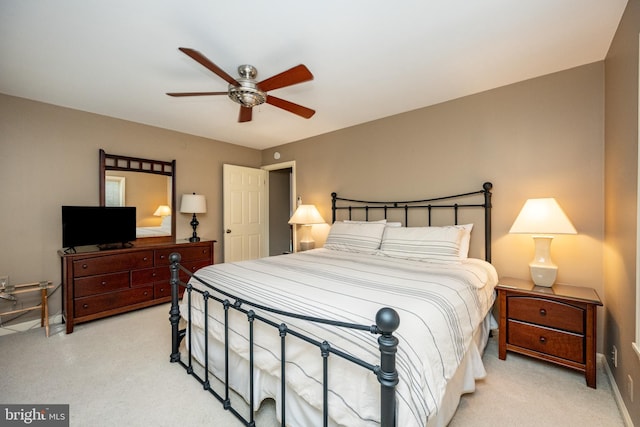 1909 Marsh Hill Rd, Mc Henry, MD 21541 - bedroom with a ceiling fan, light carpet, and baseboards
