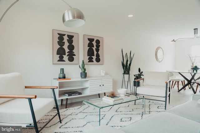 view of living area