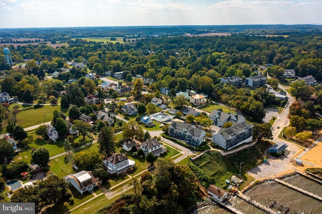aerial view featuring a residential view