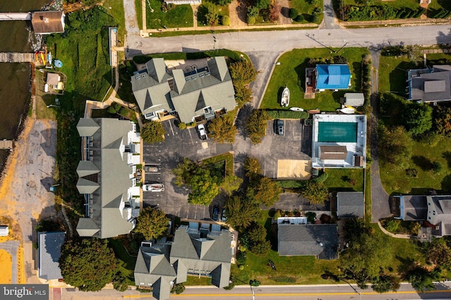 drone / aerial view featuring a residential view
