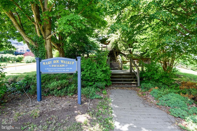 view of property's community with stairway