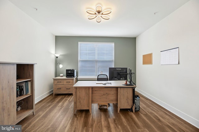 2101 Gails Ln, Mount Airy, MD 21771 - office space with dark wood-style flooring and baseboards