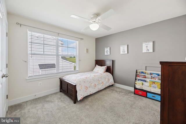 2101 Gails Ln, Mount Airy, MD 21771 - bedroom with baseboards, a ceiling fan, and carpet floors