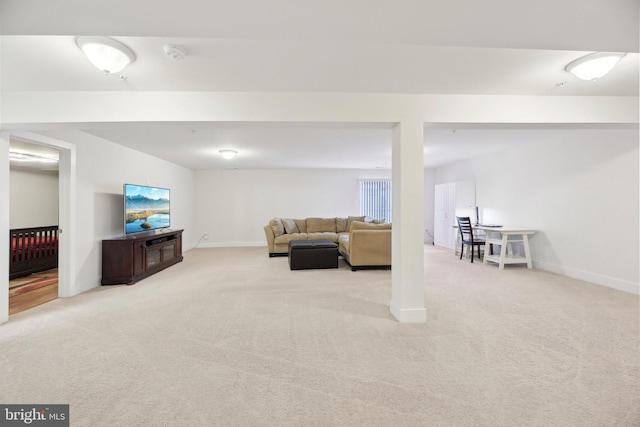 2101 Gails Ln, Mount Airy, MD 21771 - carpeted living room with baseboards