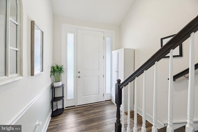 2101 Gails Ln, Mount Airy, MD 21771 - foyer featuring dark wood-type flooring and stairs