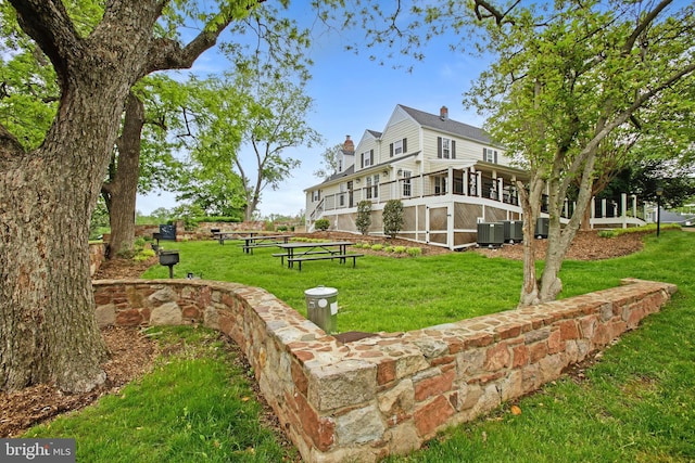 13663 Orchard Dr Unit 3663, Clifton, VA 20124 - view of home's community with a yard