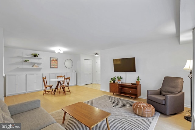 13663 Orchard Dr Unit 3663, Clifton, VA 20124 - living area with light wood-type flooring and baseboards