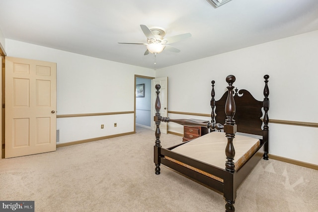 4300 Valleyview Rd, Harrisburg, PA 17112 - carpeted bedroom featuring baseboards and a ceiling fan