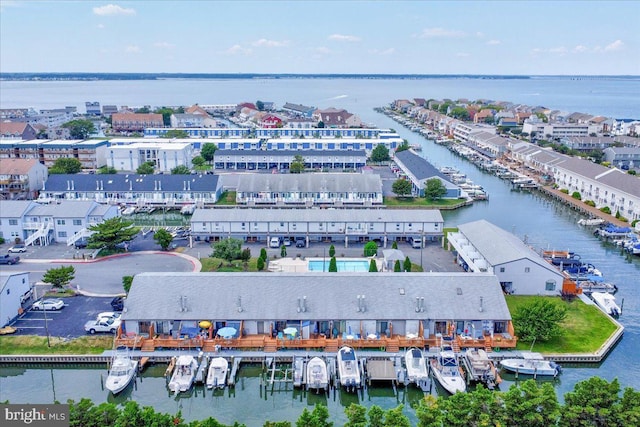 2818 Tern Dr Unit 9, Ocean City, MD 21842 - drone / aerial view featuring a water view