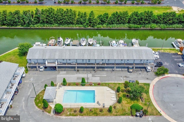 2818 Tern Dr Unit 9, Ocean City, MD 21842 - drone / aerial view featuring a water view