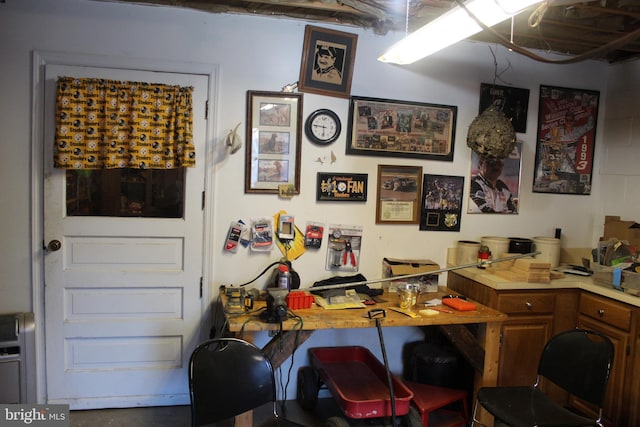 view of office area