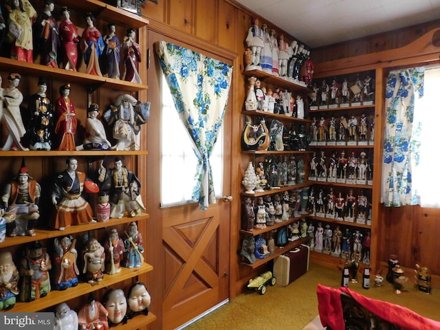 view of storage area