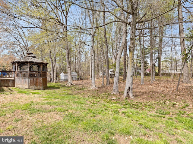 666 Clifton Dr, Bear, DE 19701 - view of yard featuring a gazebo