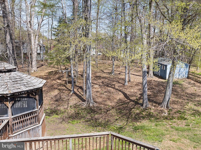 666 Clifton Dr, Bear, DE 19701 - view of yard with a gazebo, an outbuilding, and a shed