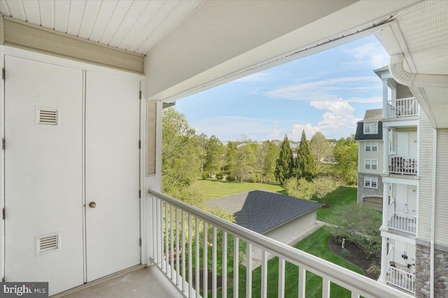 view of balcony